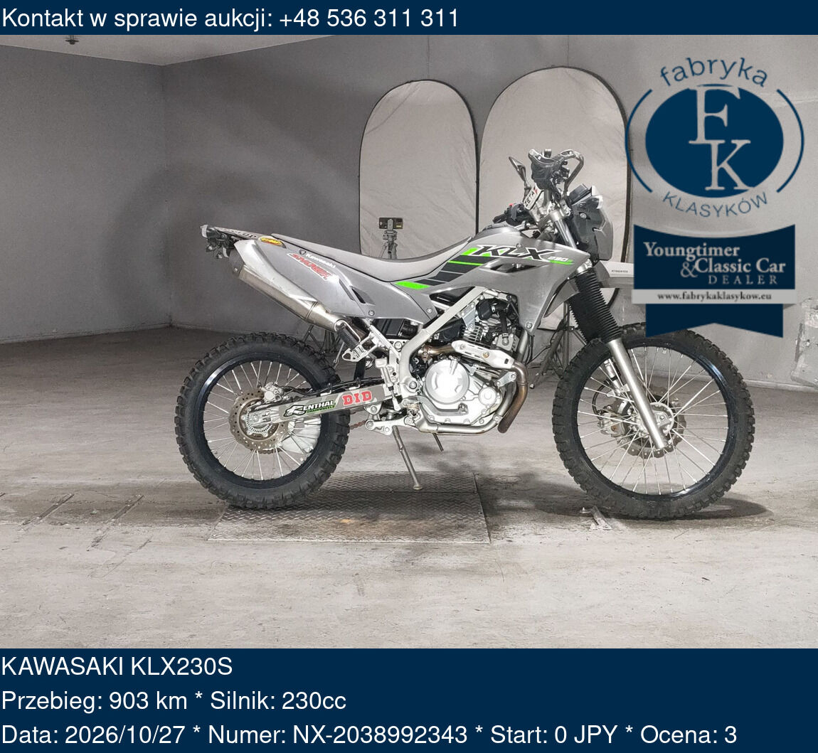KAWASAKI KLX230S  - zdjęcie 2