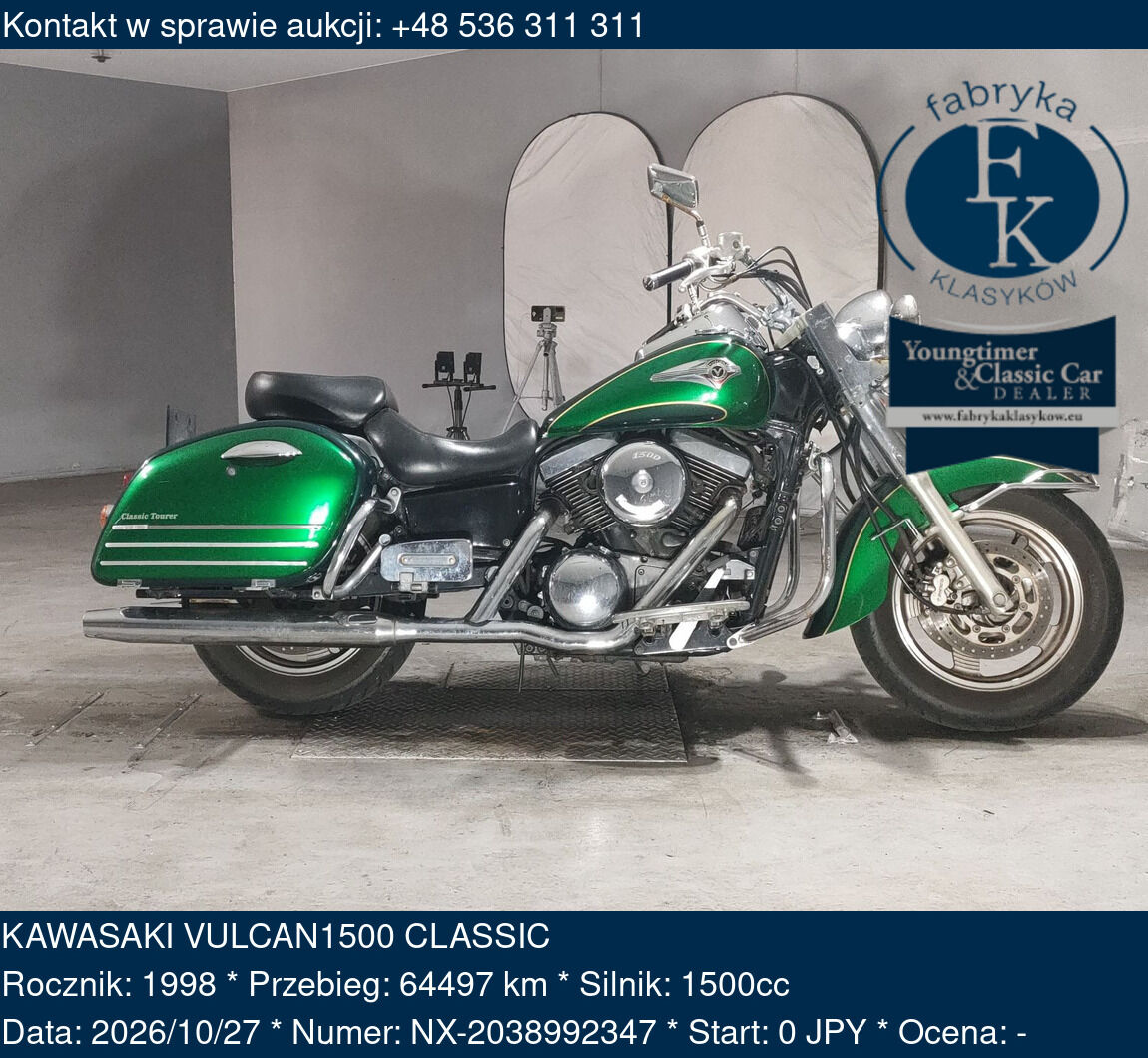 KAWASAKI VULCAN1500 CLASSIC 1998 - zdjęcie 2