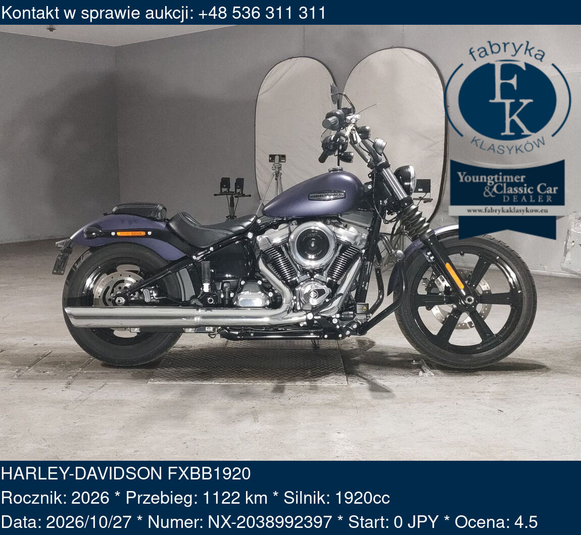 HARLEY-DAVIDSON FXBB1920 2026 - zdjęcie 2