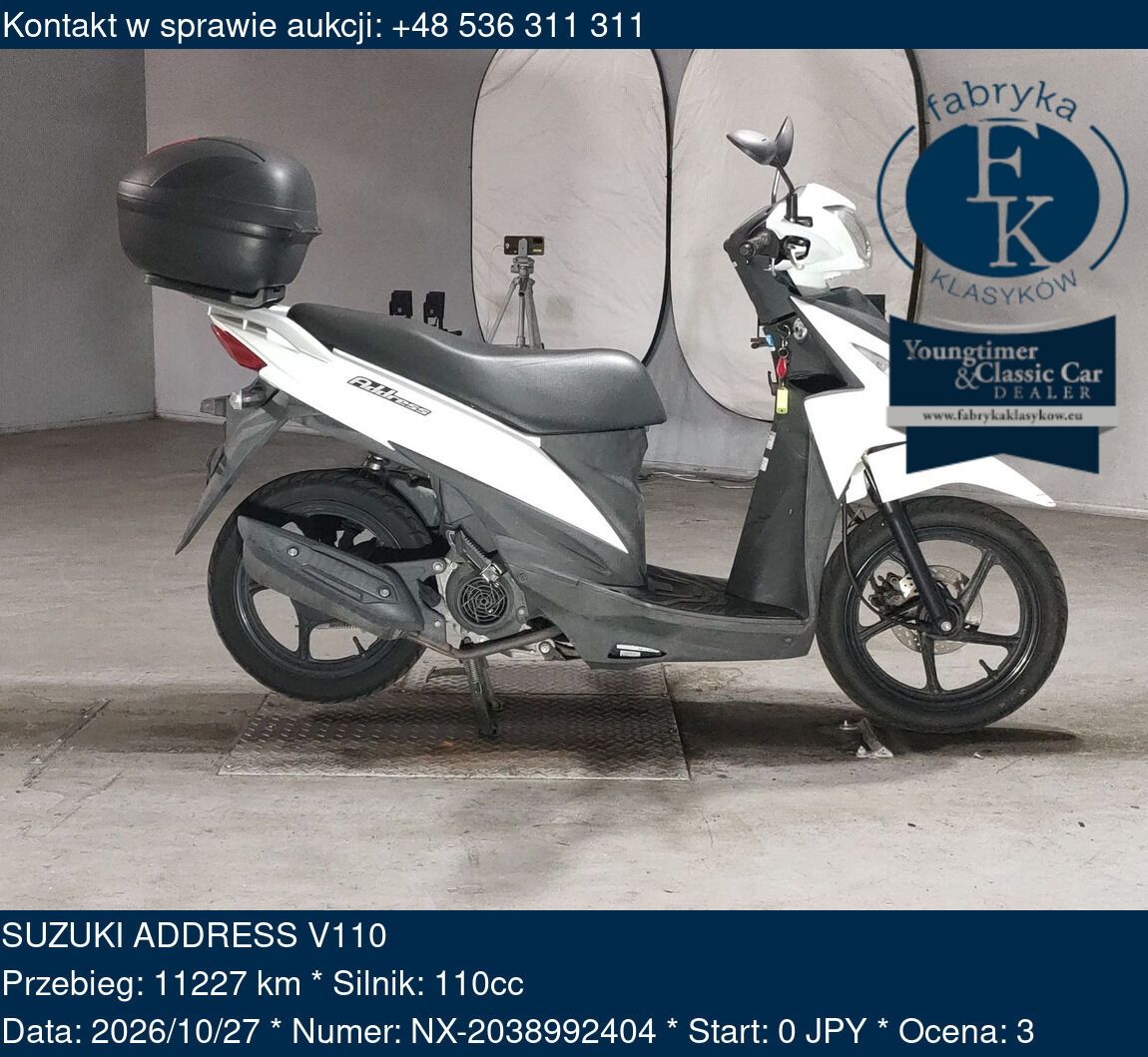 SUZUKI ADDRESS V110  - zdjęcie 2