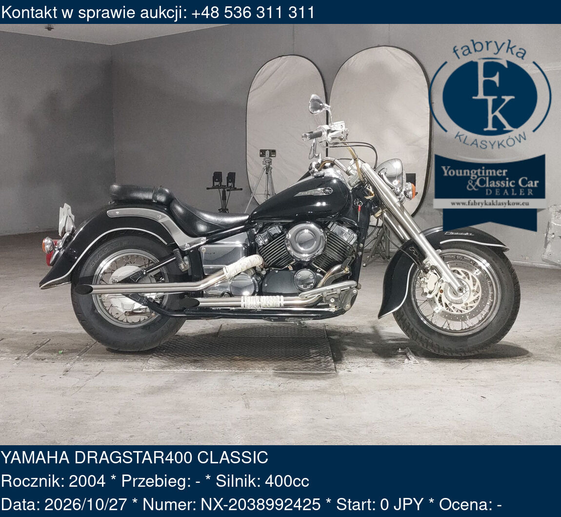 YAMAHA DRAGSTAR400 CLASSIC 2004 - zdjęcie 2