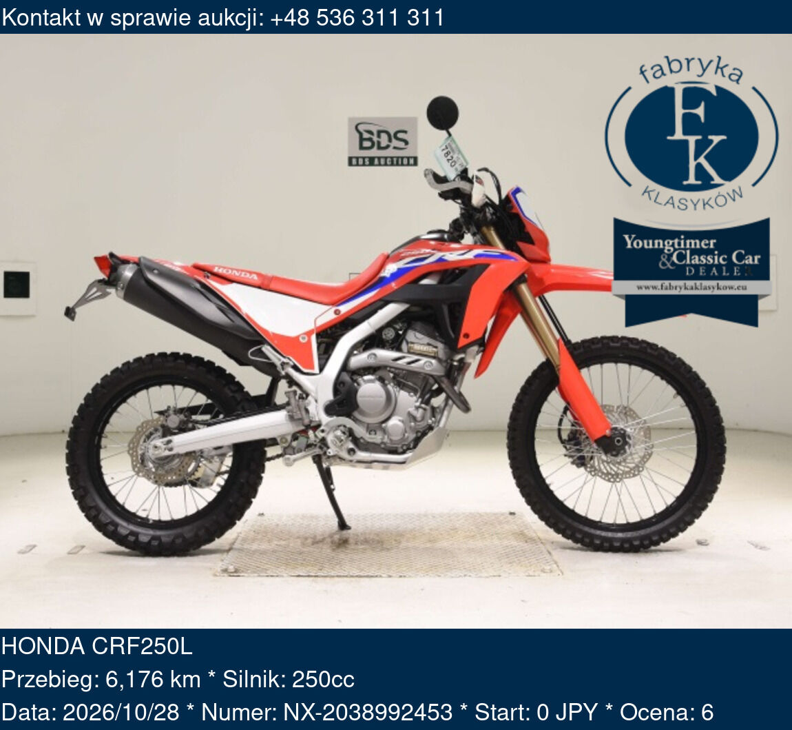 HONDA CRF250L  - zdjęcie 2