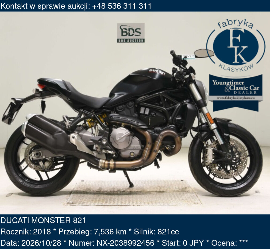 DUCATI MONSTER 821 2018 - zdjęcie 2