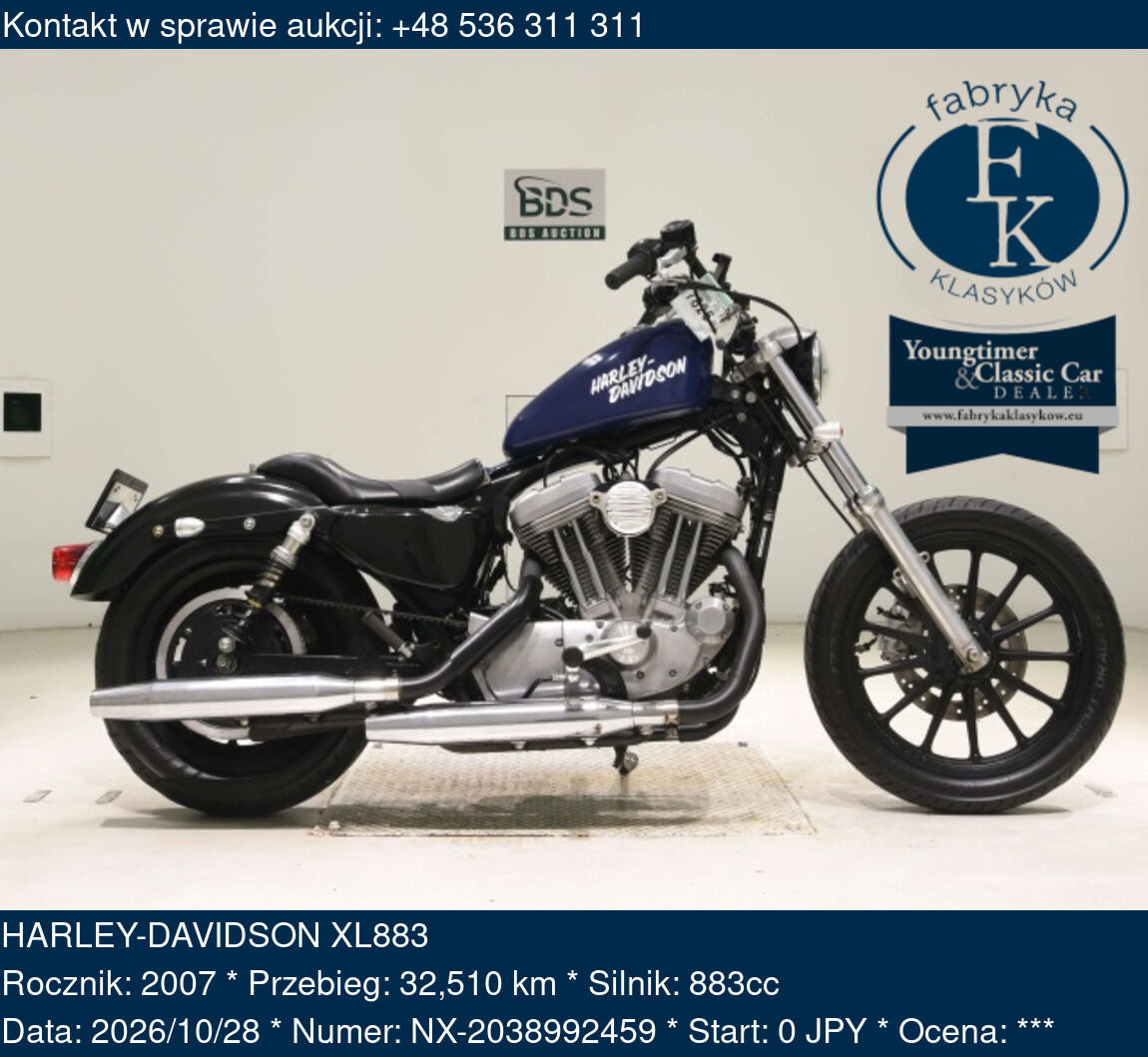 HARLEY-DAVIDSON XL883 2007 - zdjęcie 2