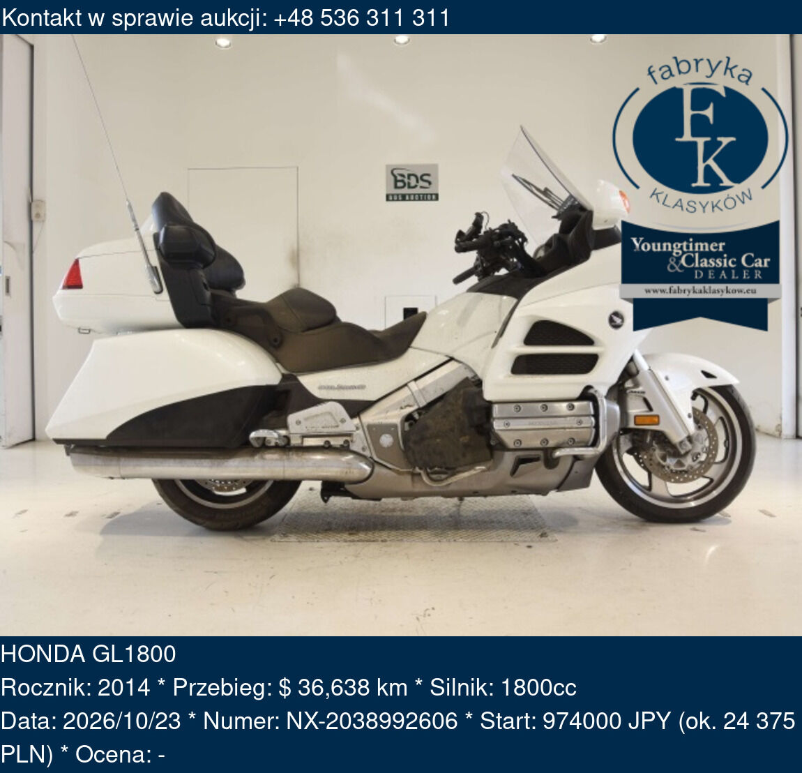 HONDA GL1800 2014 - zdjęcie 2