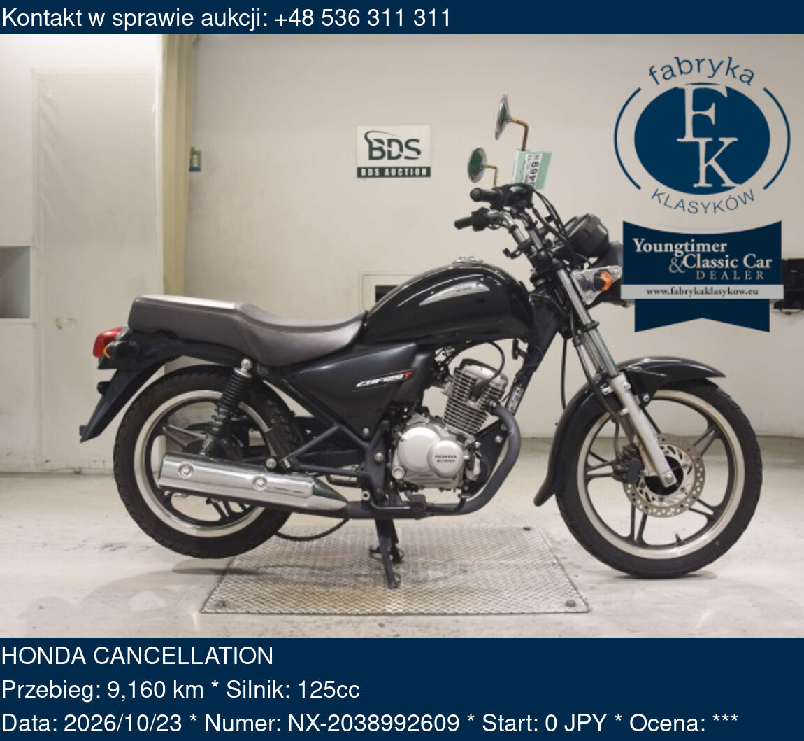 HONDA CANCELLATION  - zdjęcie 2