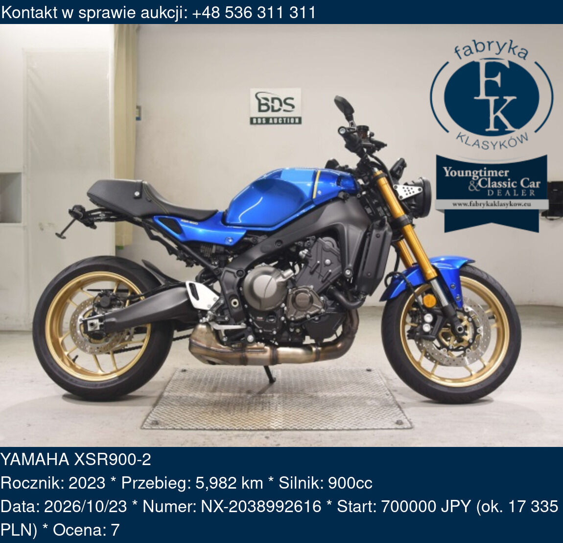 YAMAHA XSR900-2 2023 - zdjęcie 2