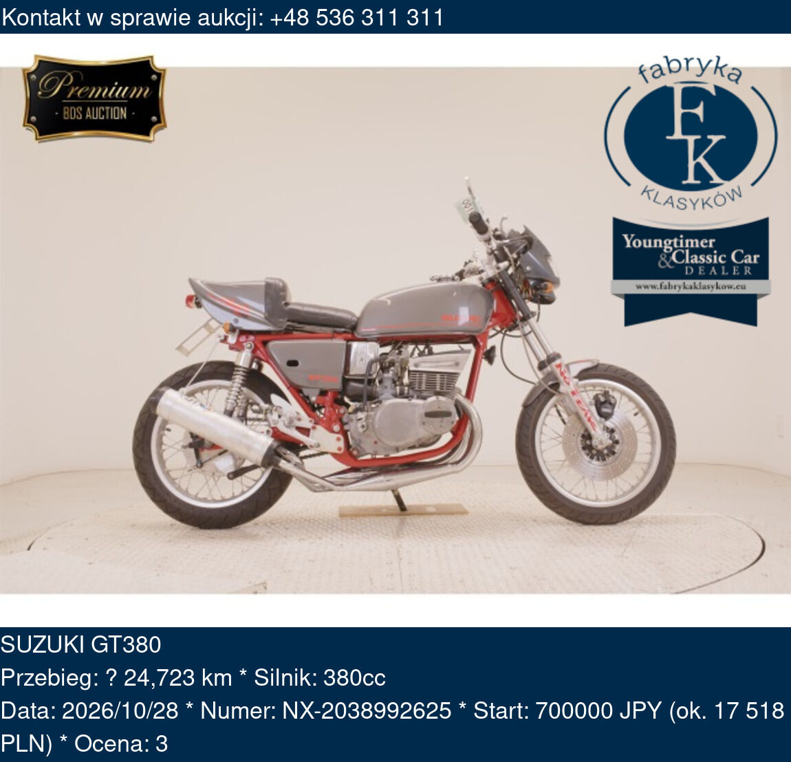 SUZUKI GT380  - zdjęcie 2