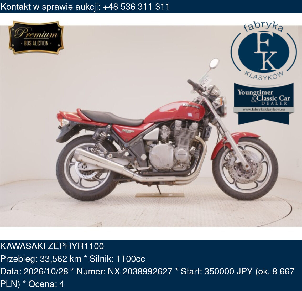 KAWASAKI ZEPHYR1100  - zdjęcie 2
