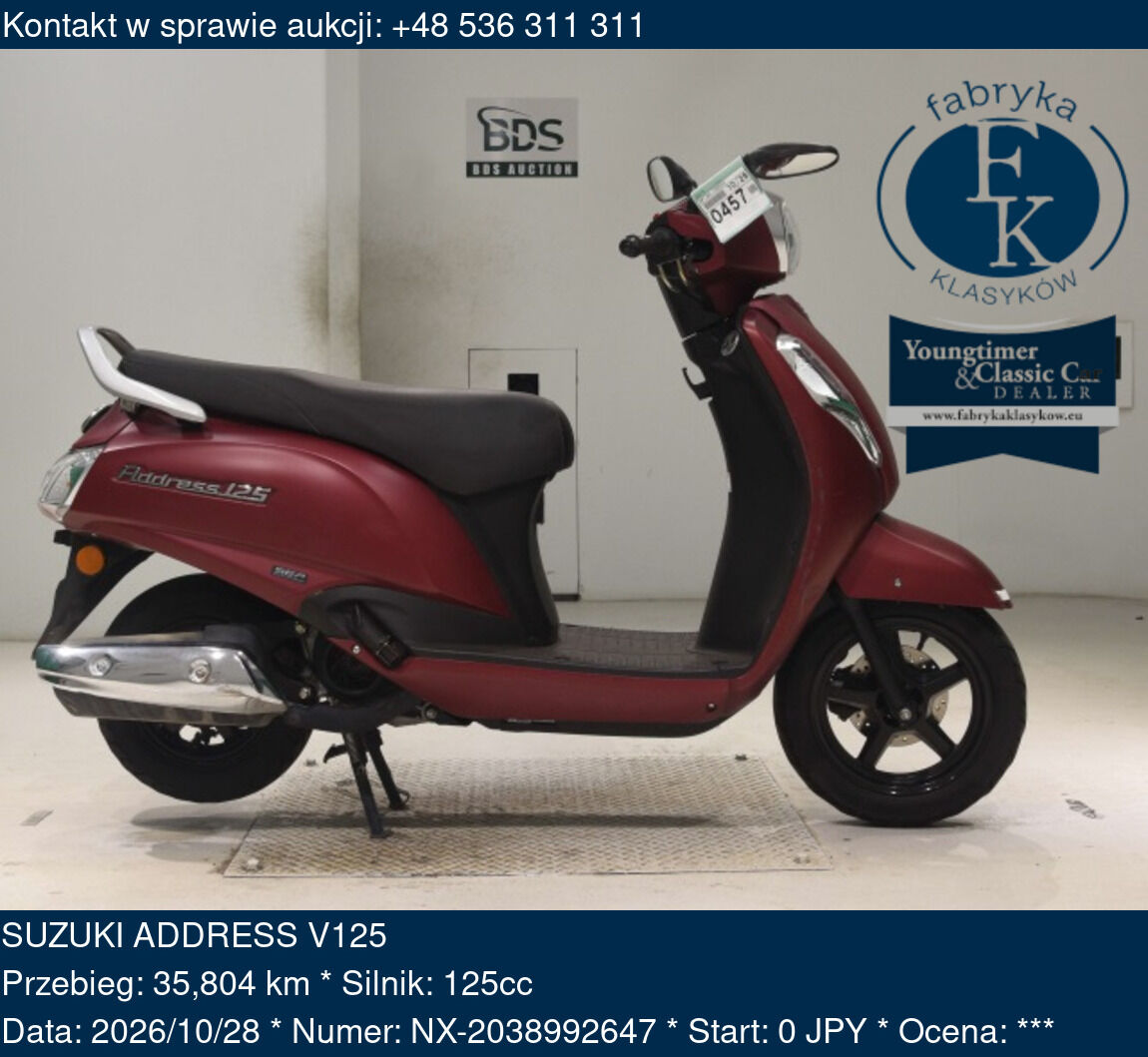 SUZUKI ADDRESS V125 - zdjęcie 2