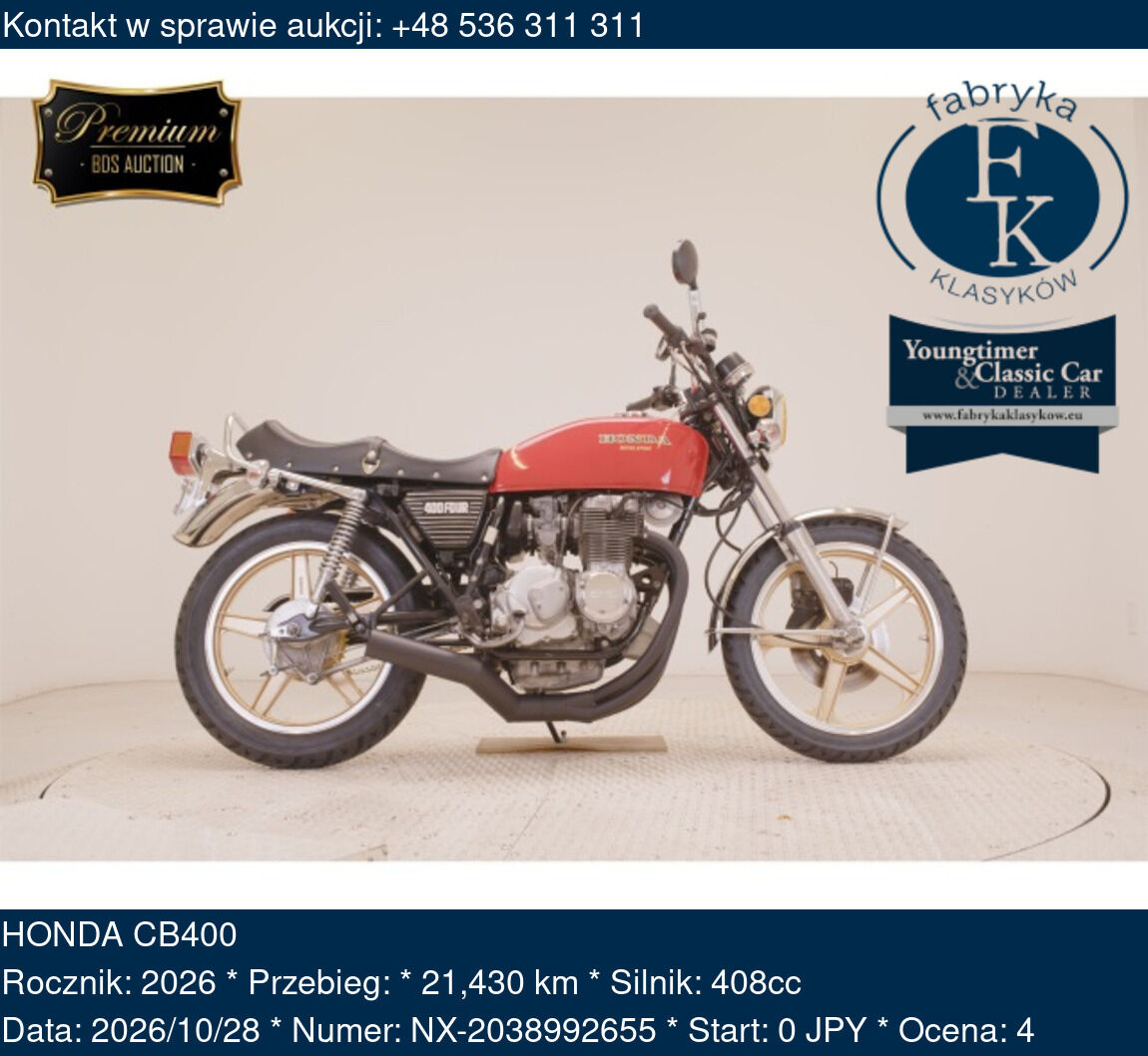 HONDA CB400 2026 - zdjęcie 2