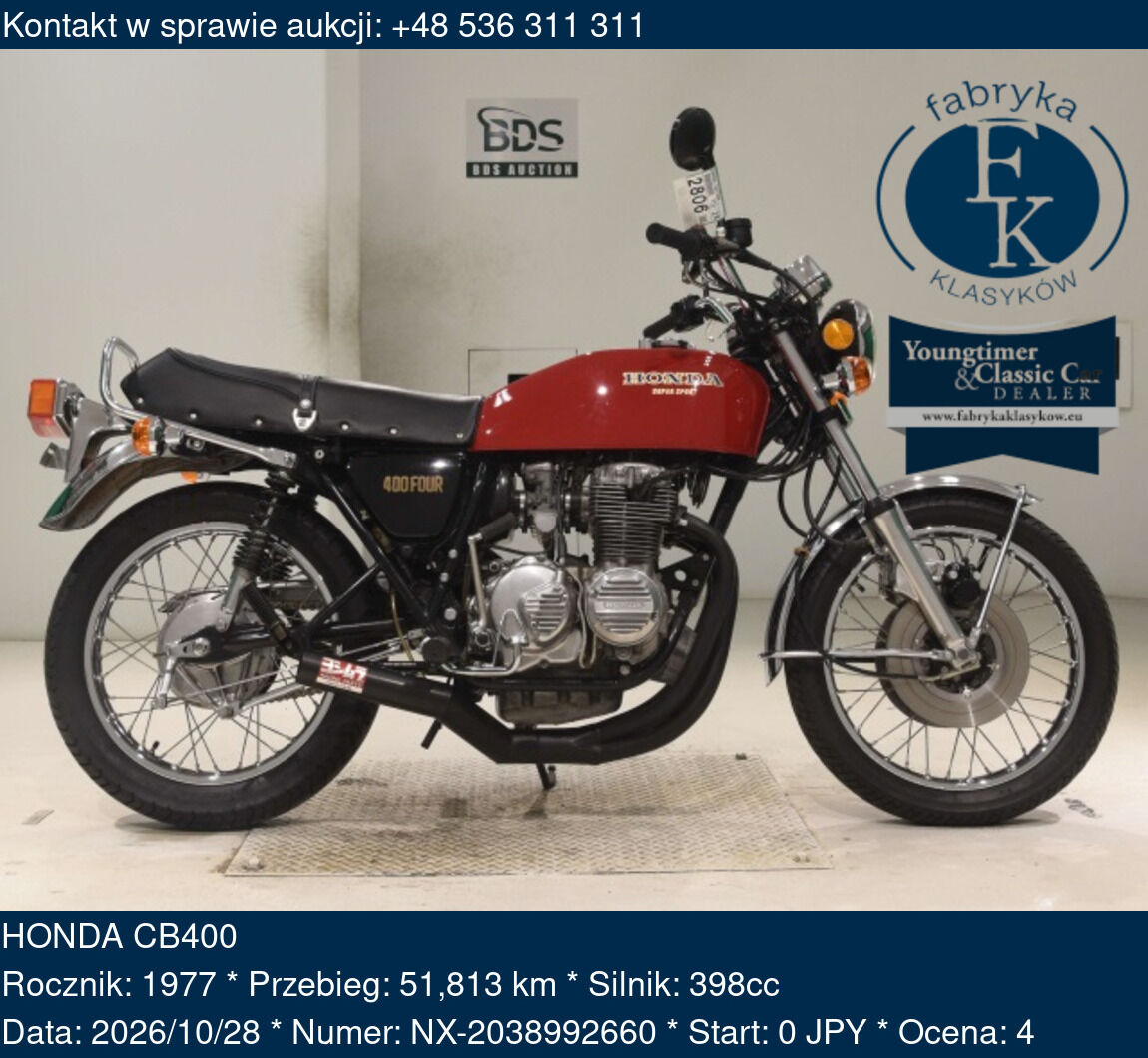 HONDA CB400 1977 - zdjęcie 2