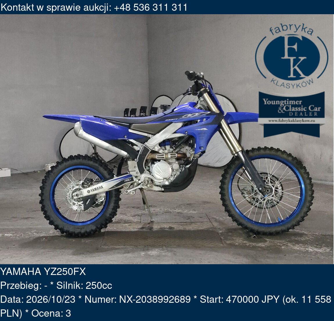 YAMAHA YZ250FX  - zdjęcie 2
