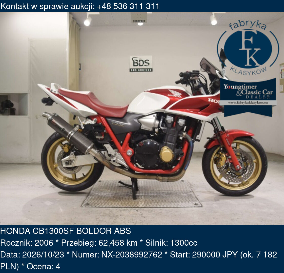 HONDA CB1300SF BOLDOR ABS 2006 - zdjęcie 2
