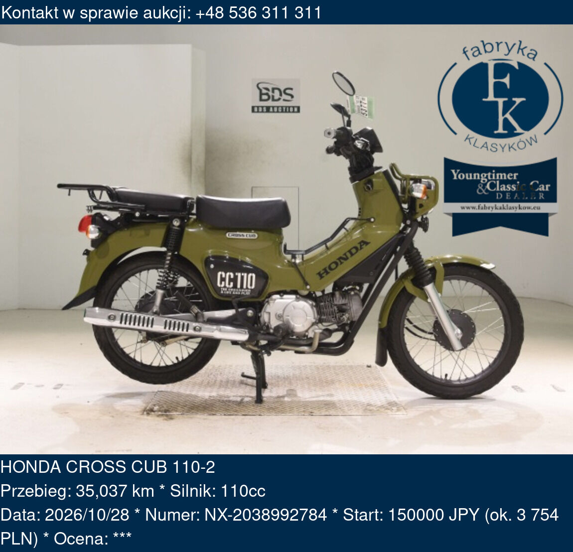 HONDA CROSS CUB 110-2  - zdjęcie 2