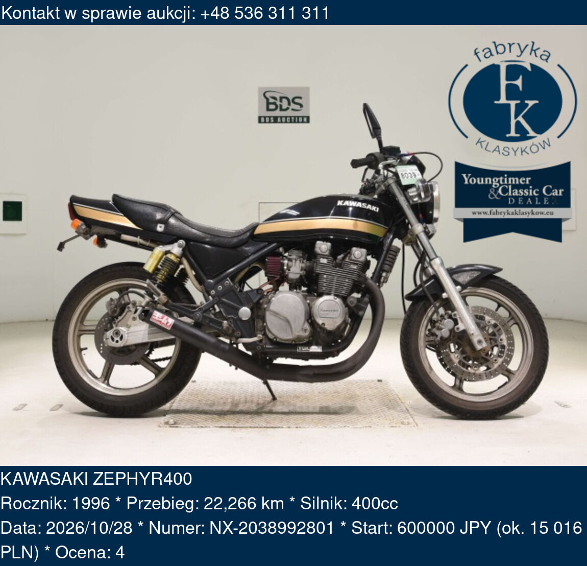 KAWASAKI ZEPHYR400 1996 - zdjęcie 2