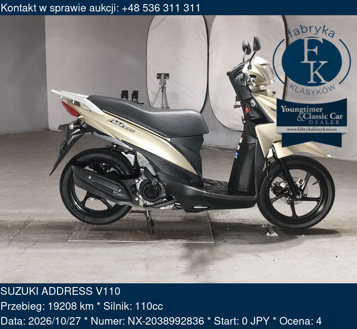 SUZUKI ADDRESS V110  - zdjęcie 2