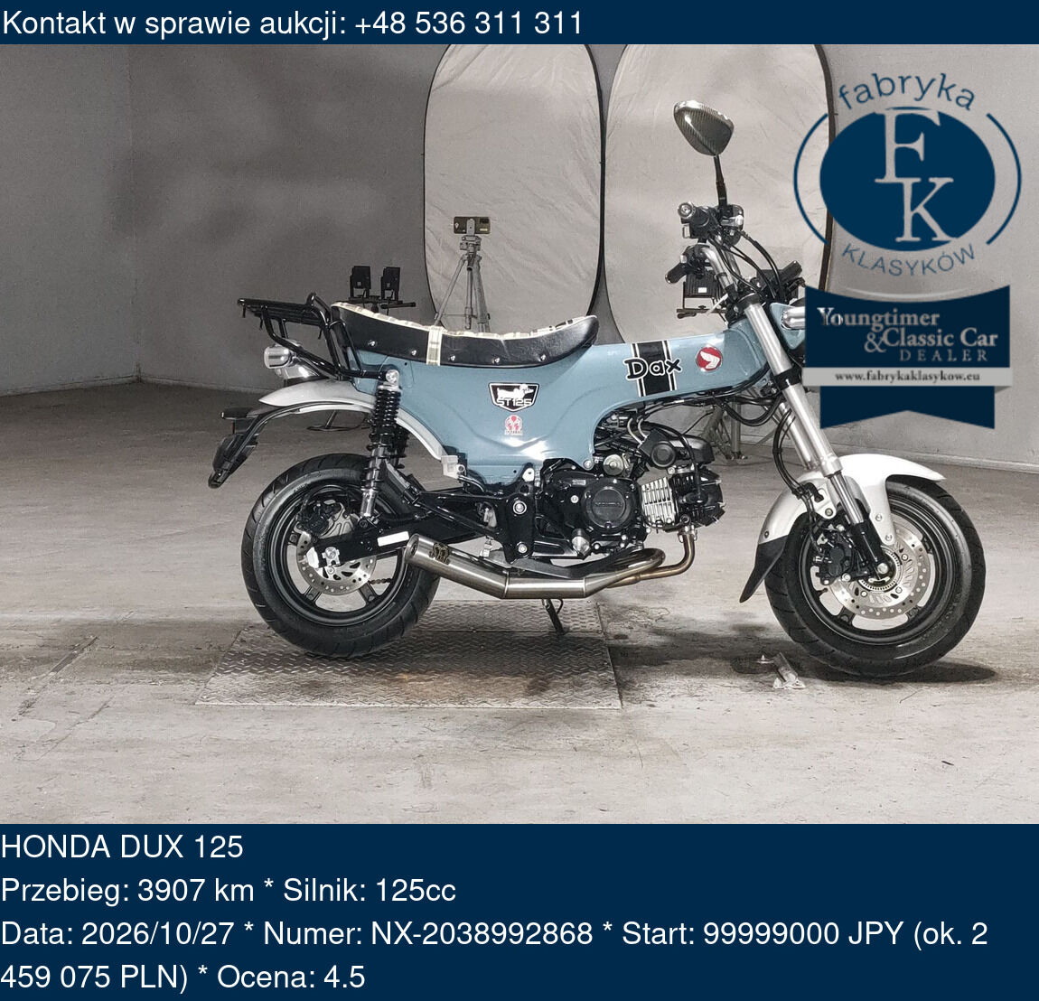 HONDA DUX 125  - zdjęcie 2