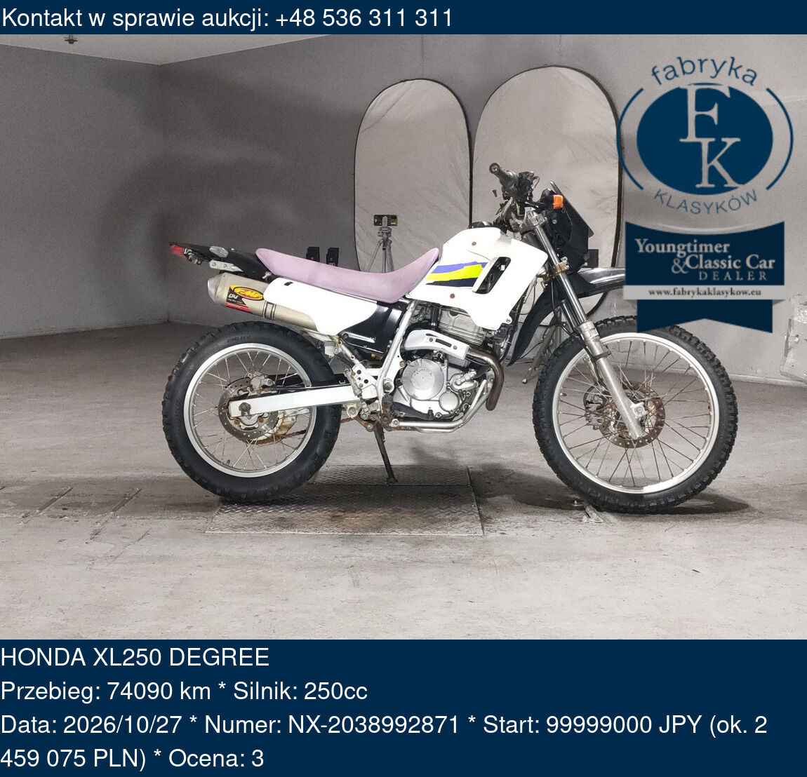 HONDA XL250 DEGREE  - zdjęcie 2