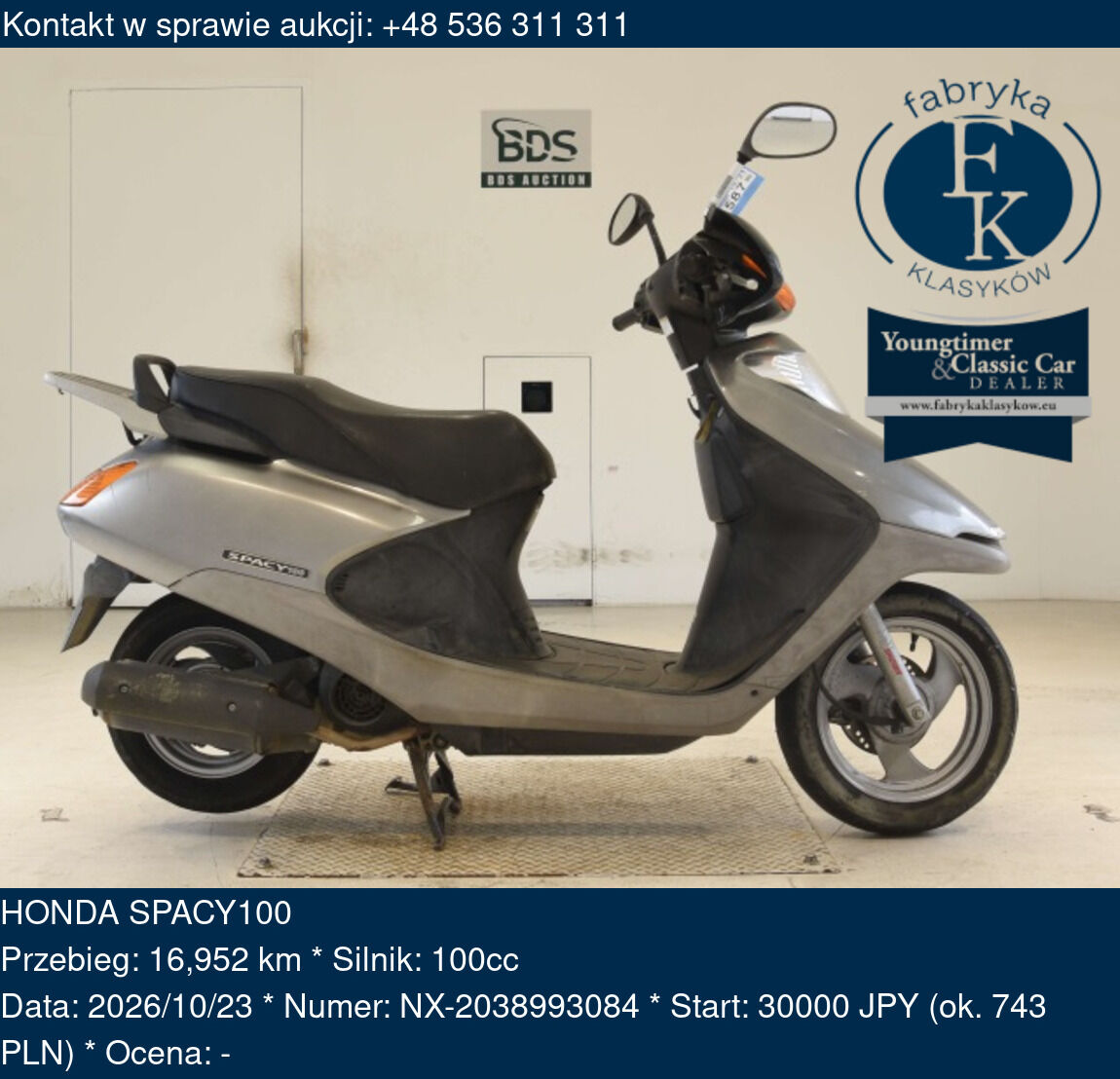 HONDA SPACY100  - zdjęcie 2