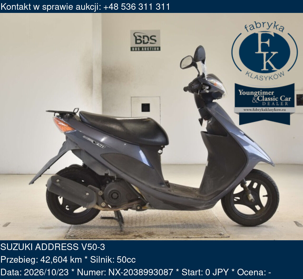 SUZUKI ADDRESS V50-3  - zdjęcie 2