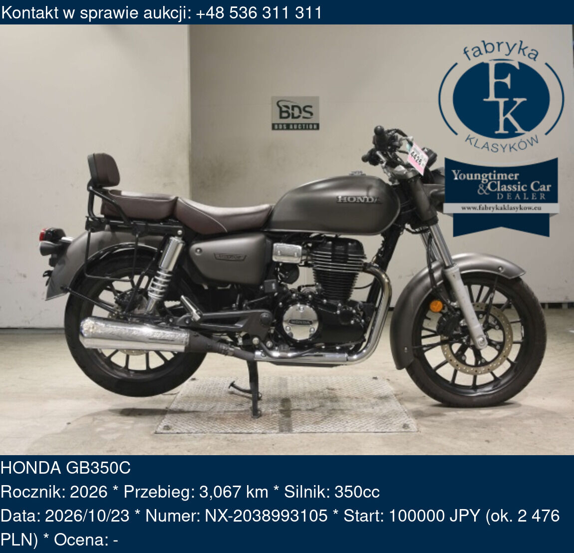 HONDA GB350C 2026 - zdjęcie 2