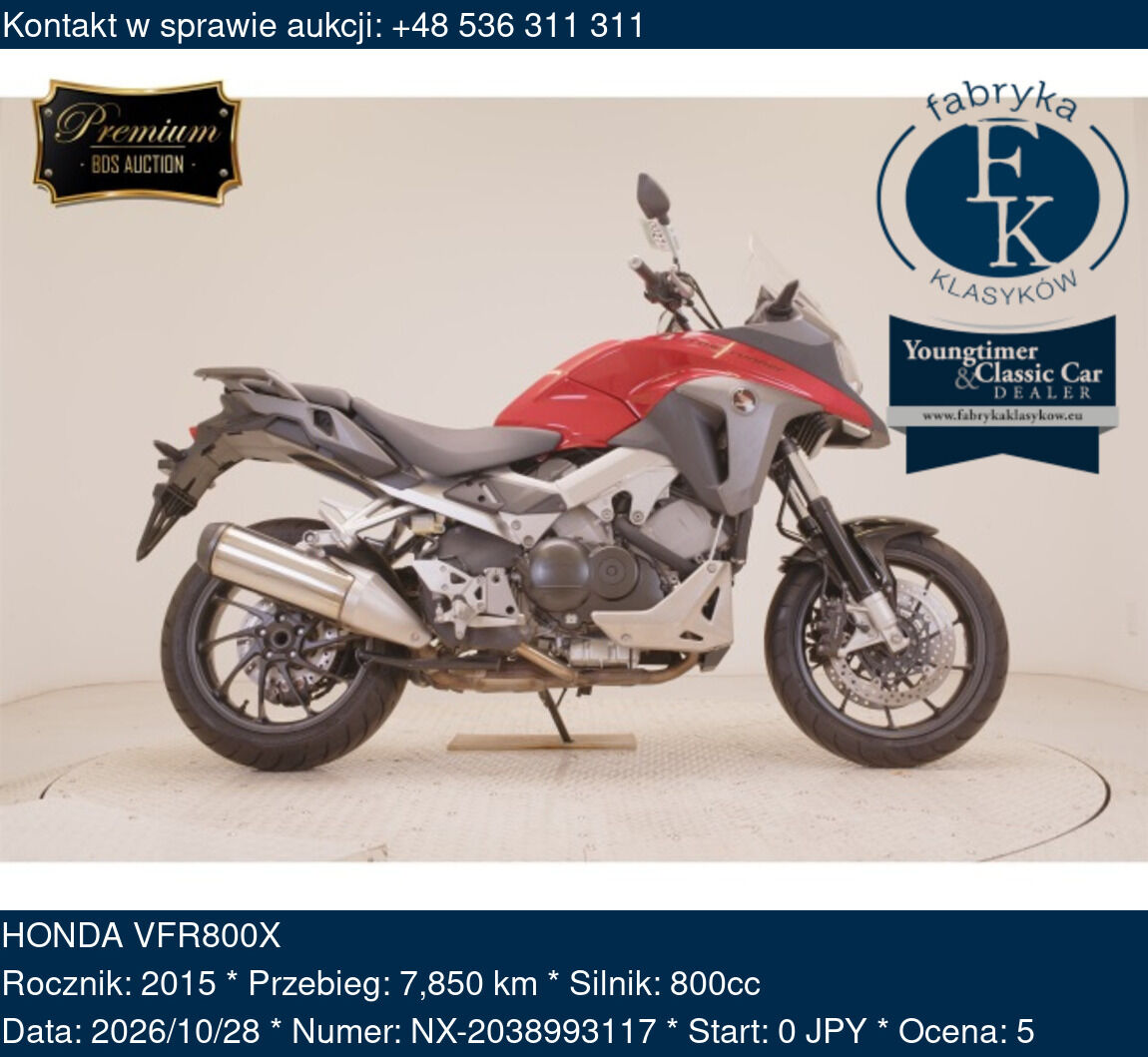 HONDA VFR800X 2015 - zdjęcie 2