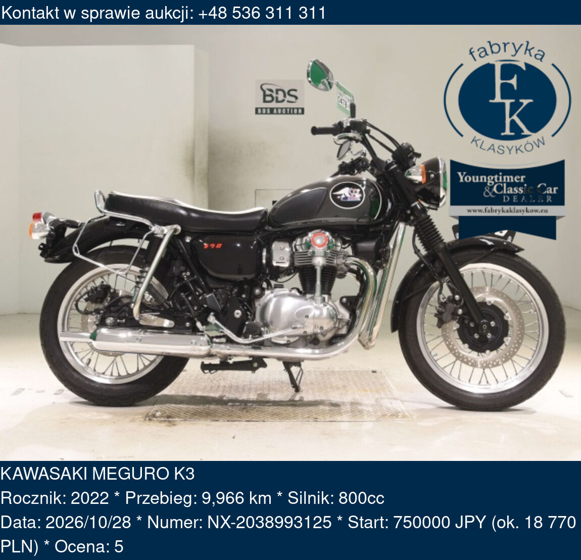 KAWASAKI MEGURO K3 2022 - zdjęcie 2