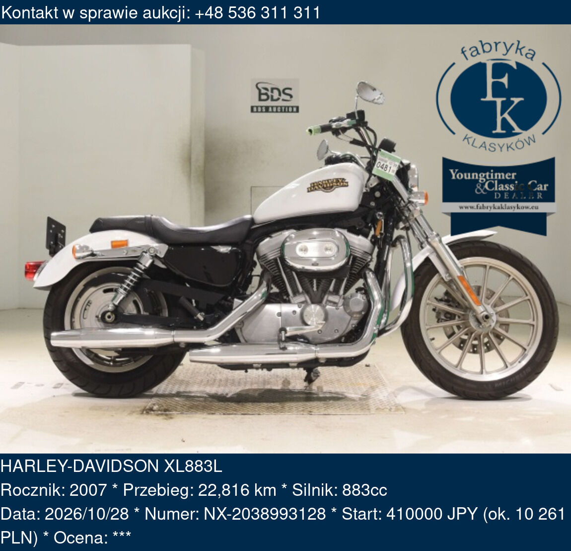 HARLEY-DAVIDSON XL883L 2007 - zdjęcie 2