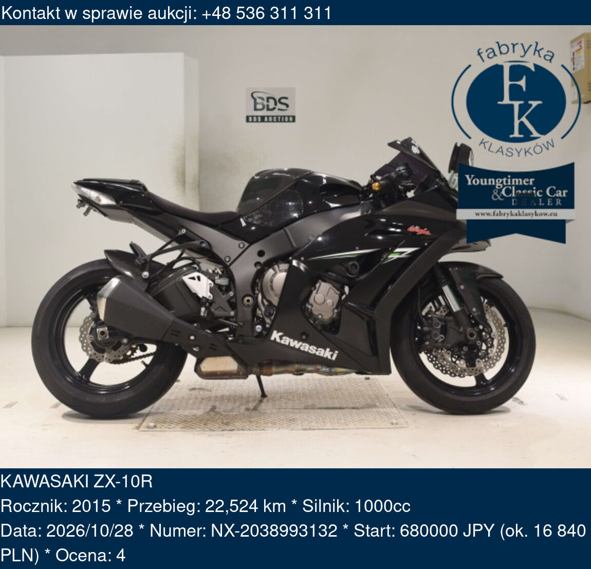 KAWASAKI ZX-10R 2015 - zdjęcie 2