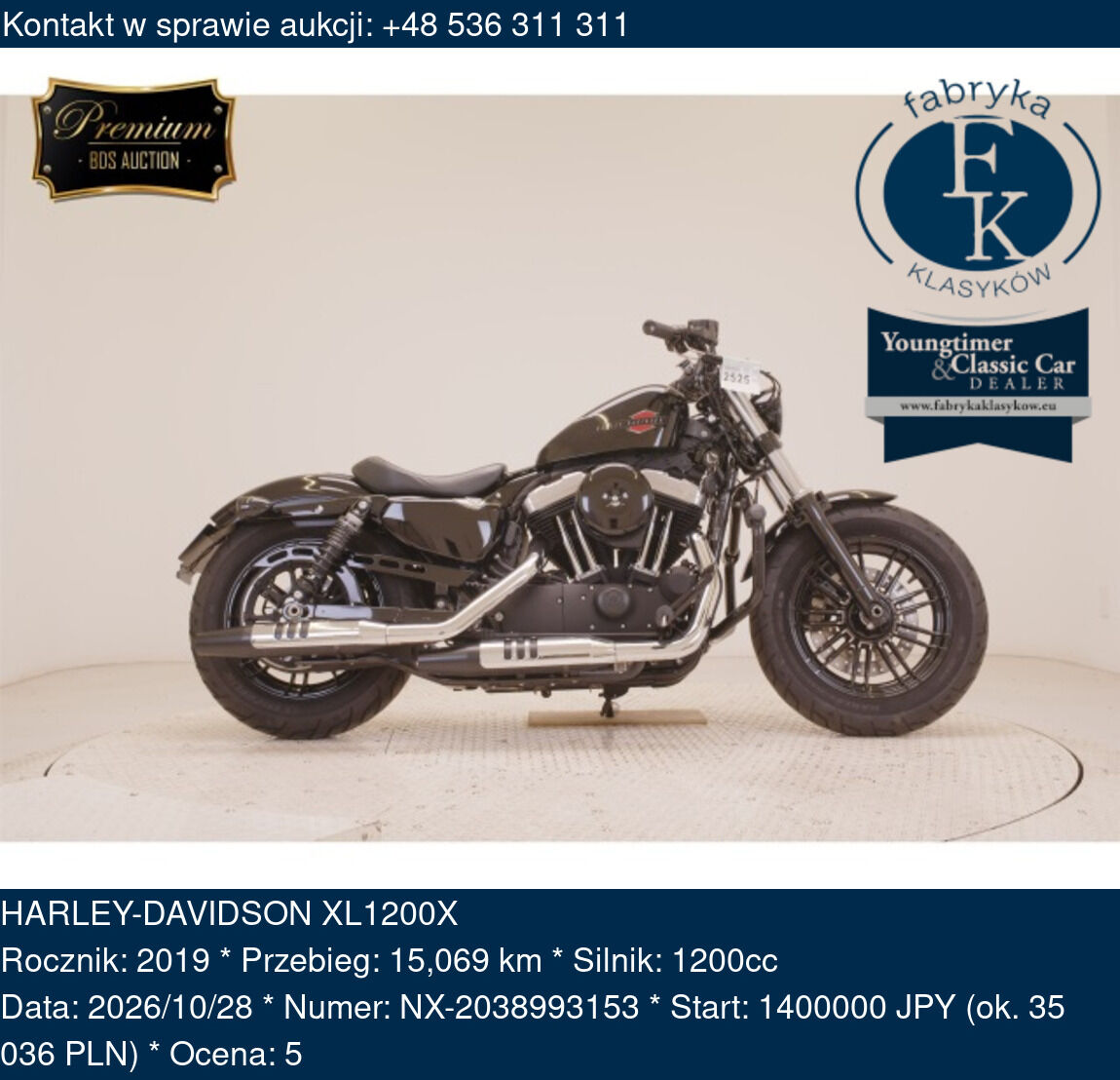 HARLEY-DAVIDSON XL1200X 2019 - zdjęcie 2