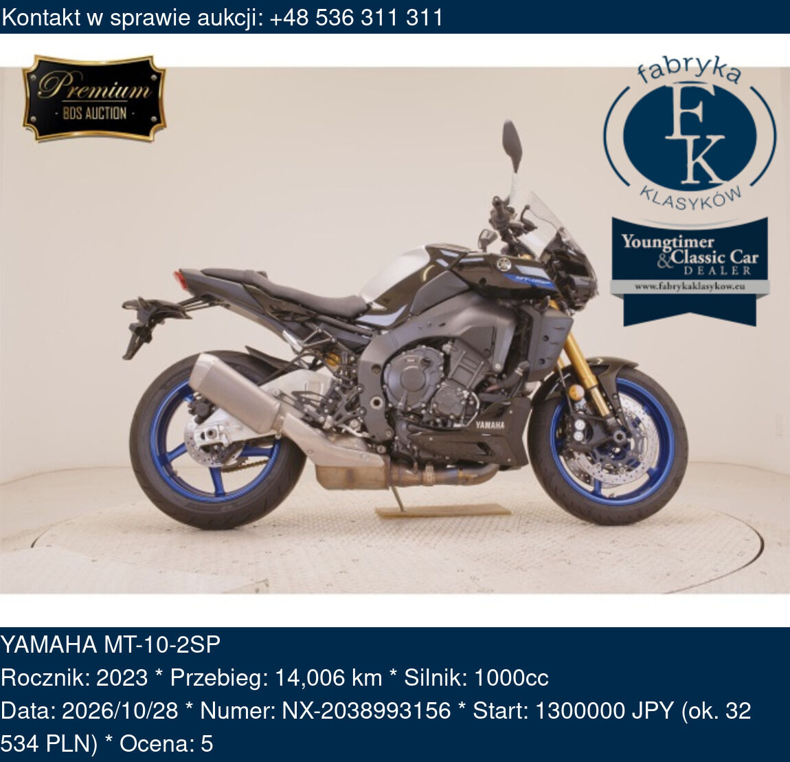 YAMAHA MT-10-2SP 2023 - zdjęcie 2