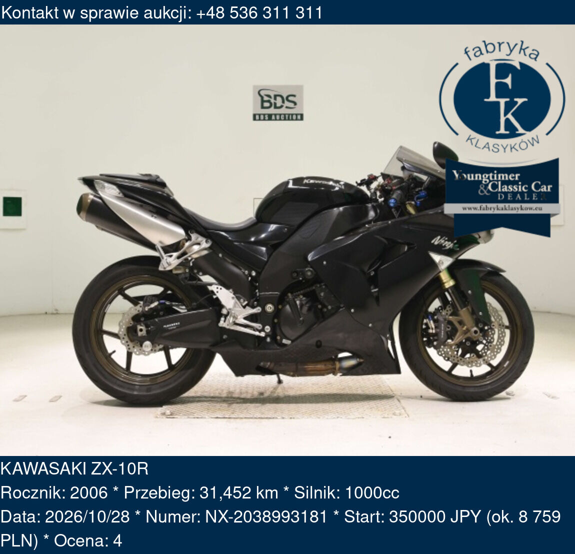 KAWASAKI ZX-10R 2006 - zdjęcie 2