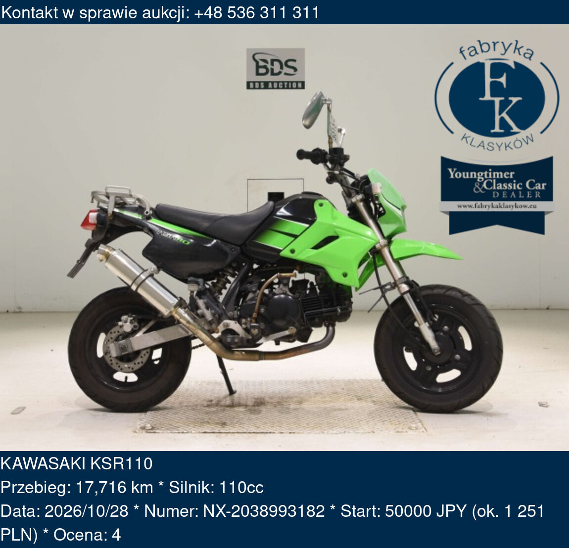 KAWASAKI KSR110  - zdjęcie 2