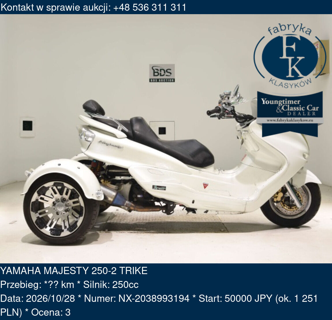 YAMAHA MAJESTY 250-2 TRIKE  - zdjęcie 2