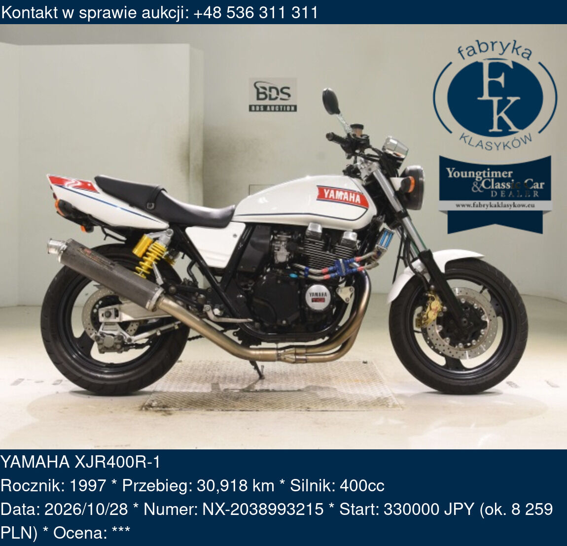 YAMAHA XJR400R-1 1997 - zdjęcie 2