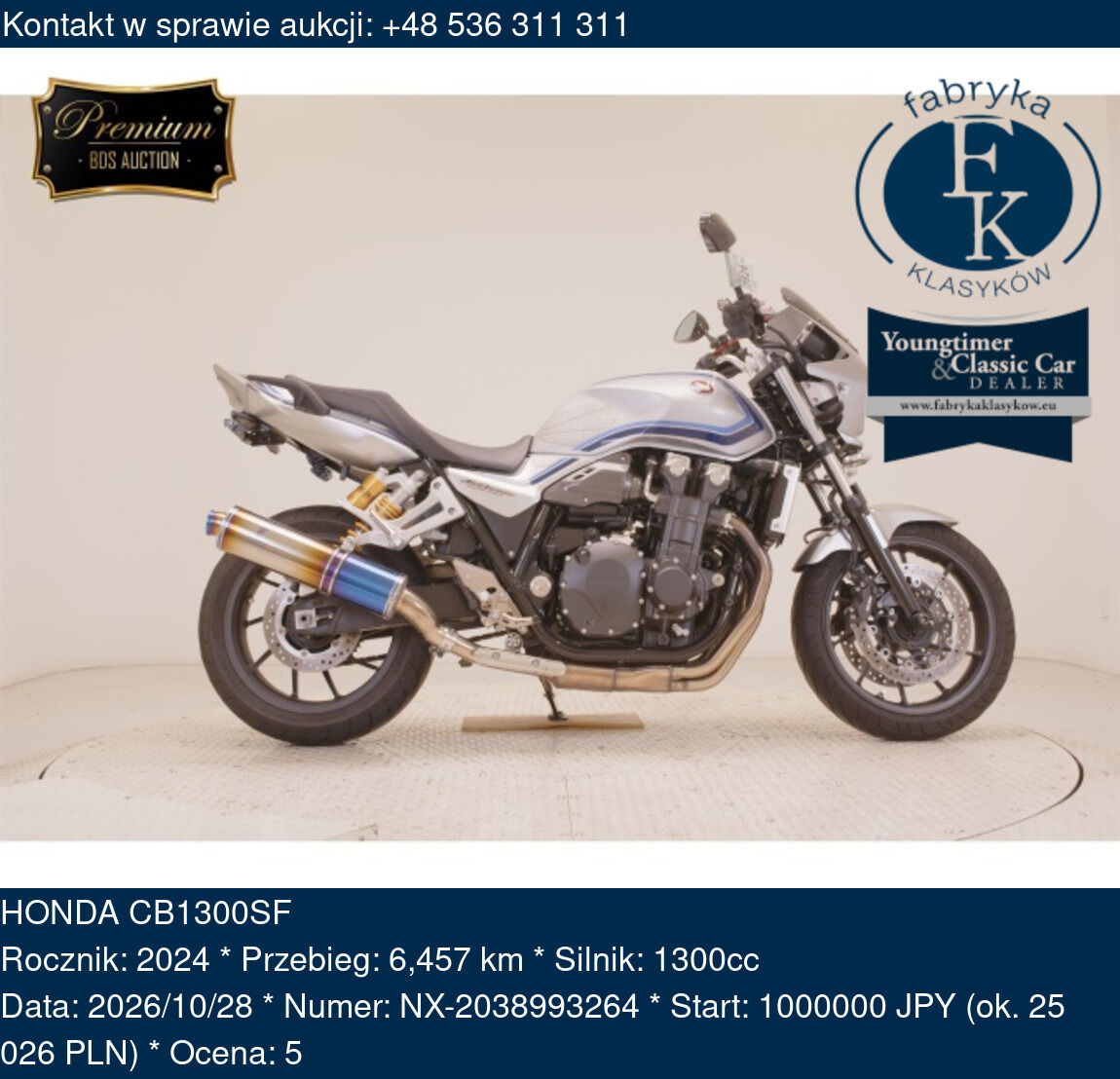 HONDA CB1300SF 2024 - zdjęcie 2