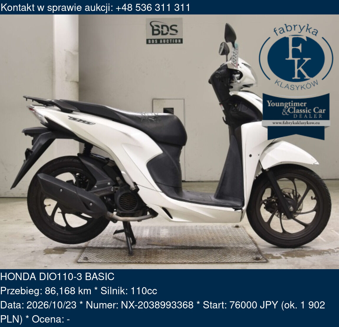 HONDA DIO110-3 BASIC  - zdjęcie 2