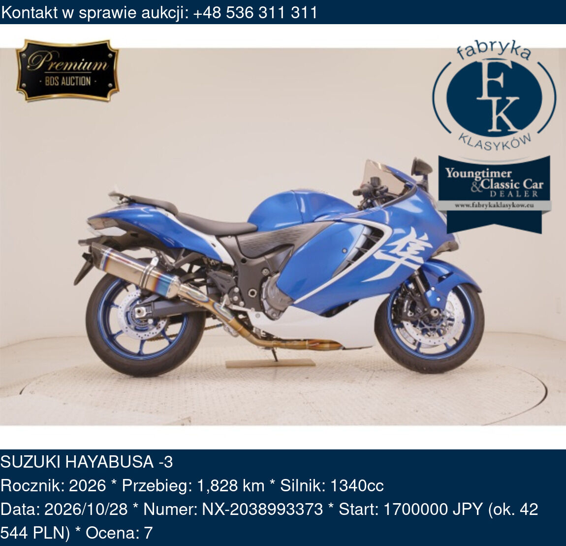 SUZUKI HAYABUSA -3 2026 - zdjęcie 2