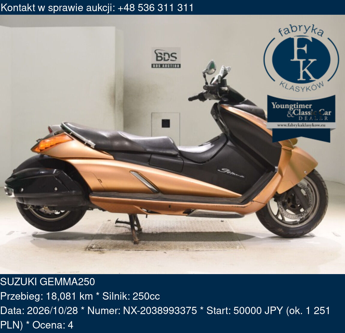 SUZUKI GEMMA250  - zdjęcie 2