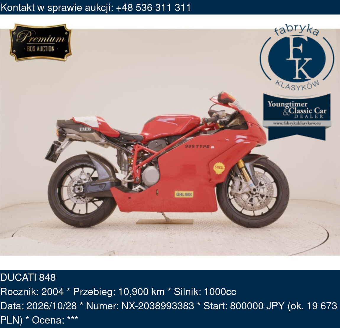 DUCATI 848 2004 - zdjęcie 2