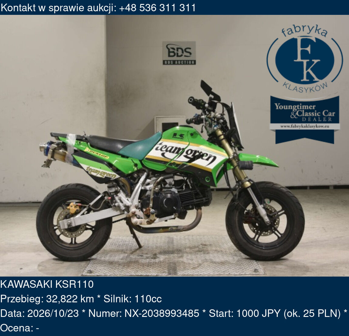 KAWASAKI KSR110  - zdjęcie 2