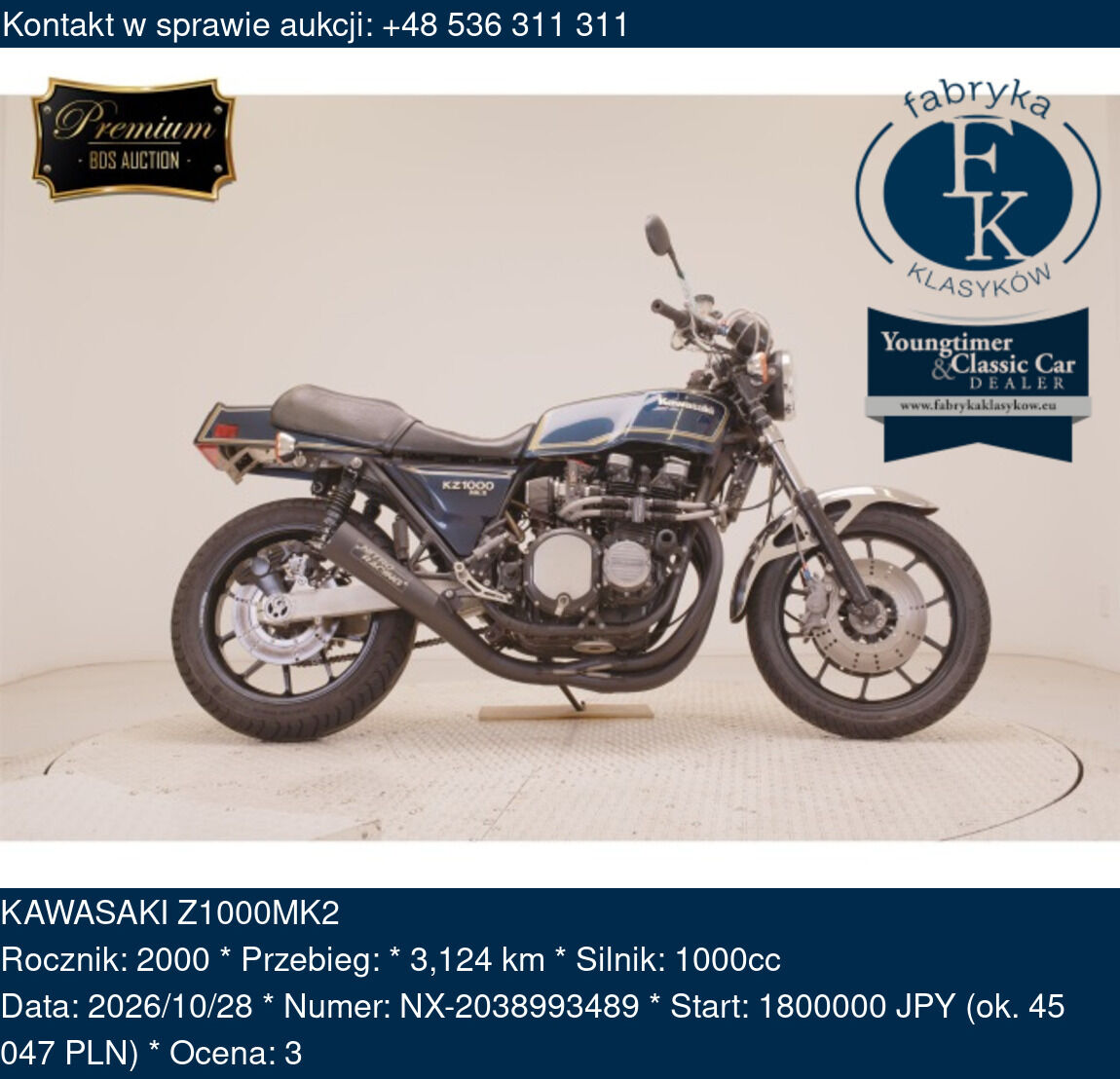 KAWASAKI Z1000MK2 2000 - zdjęcie 2
