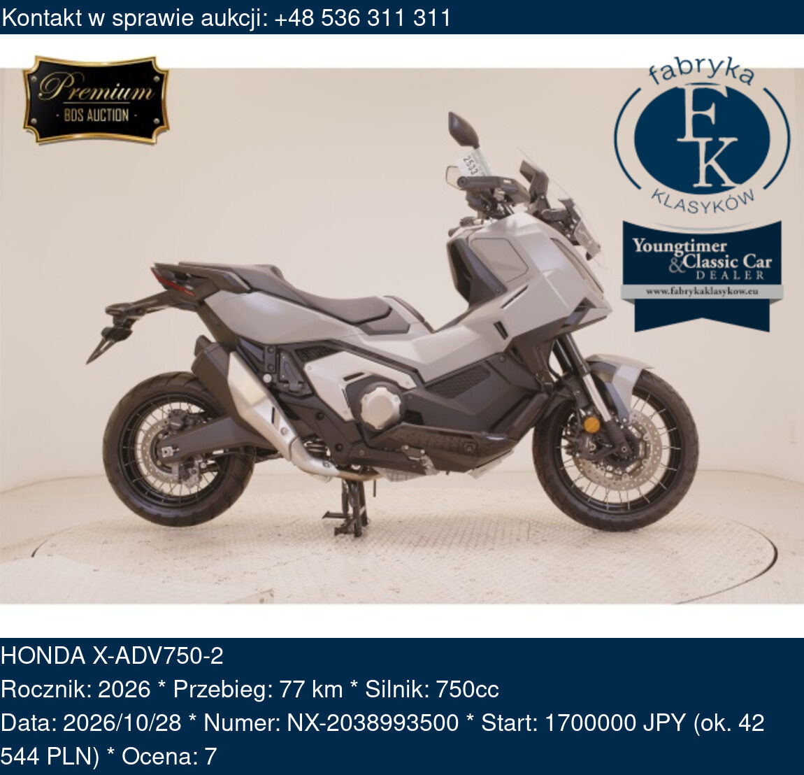 HONDA X-ADV750-2 2026 - zdjęcie 2