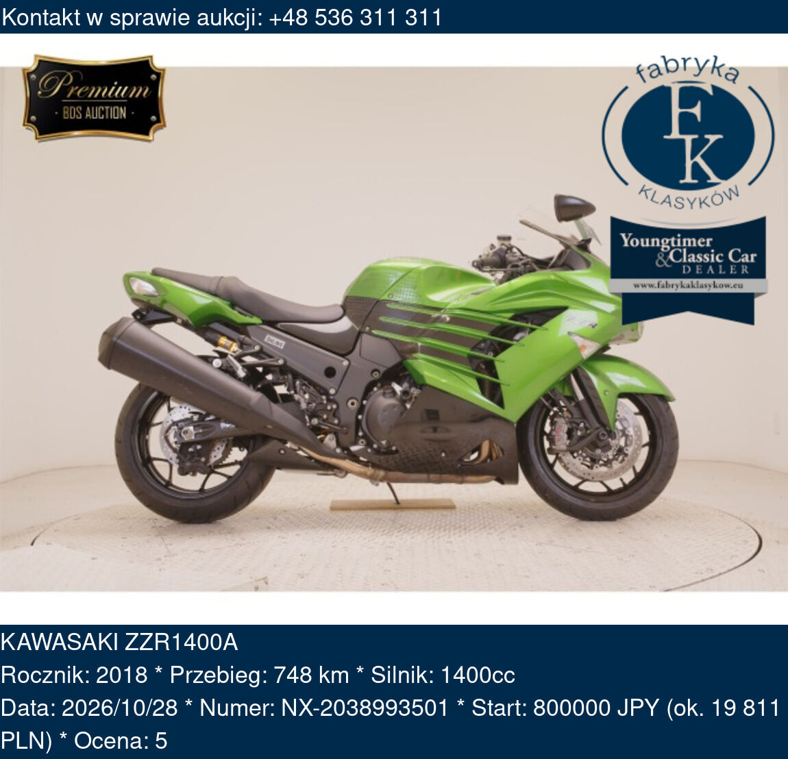 KAWASAKI ZZR1400A 2018 - zdjęcie 2