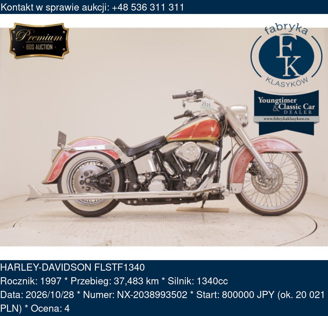 HARLEY-DAVIDSON FLSTF1340 1997 - zdjęcie 2