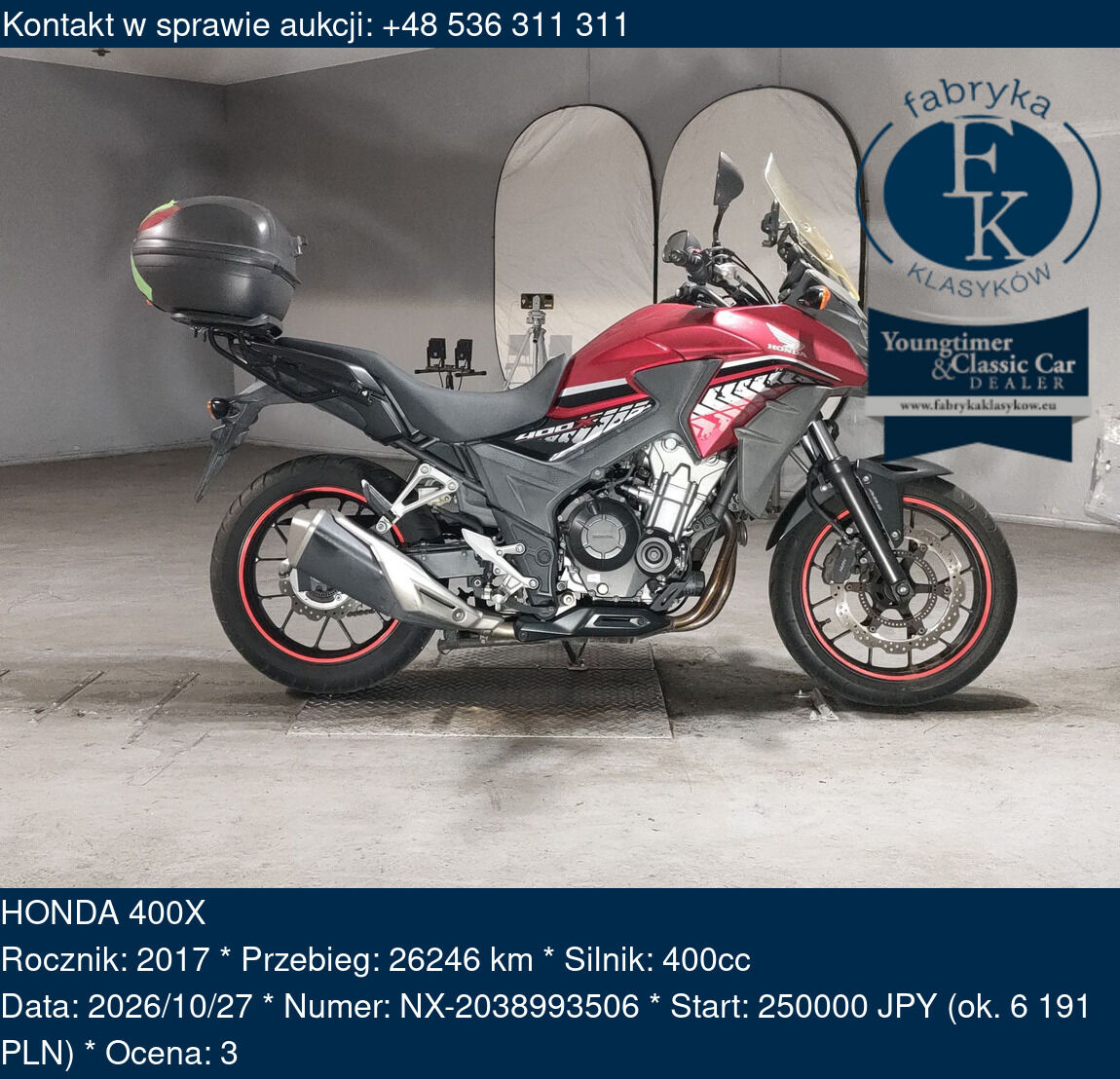HONDA 400X 2017 - zdjęcie 2