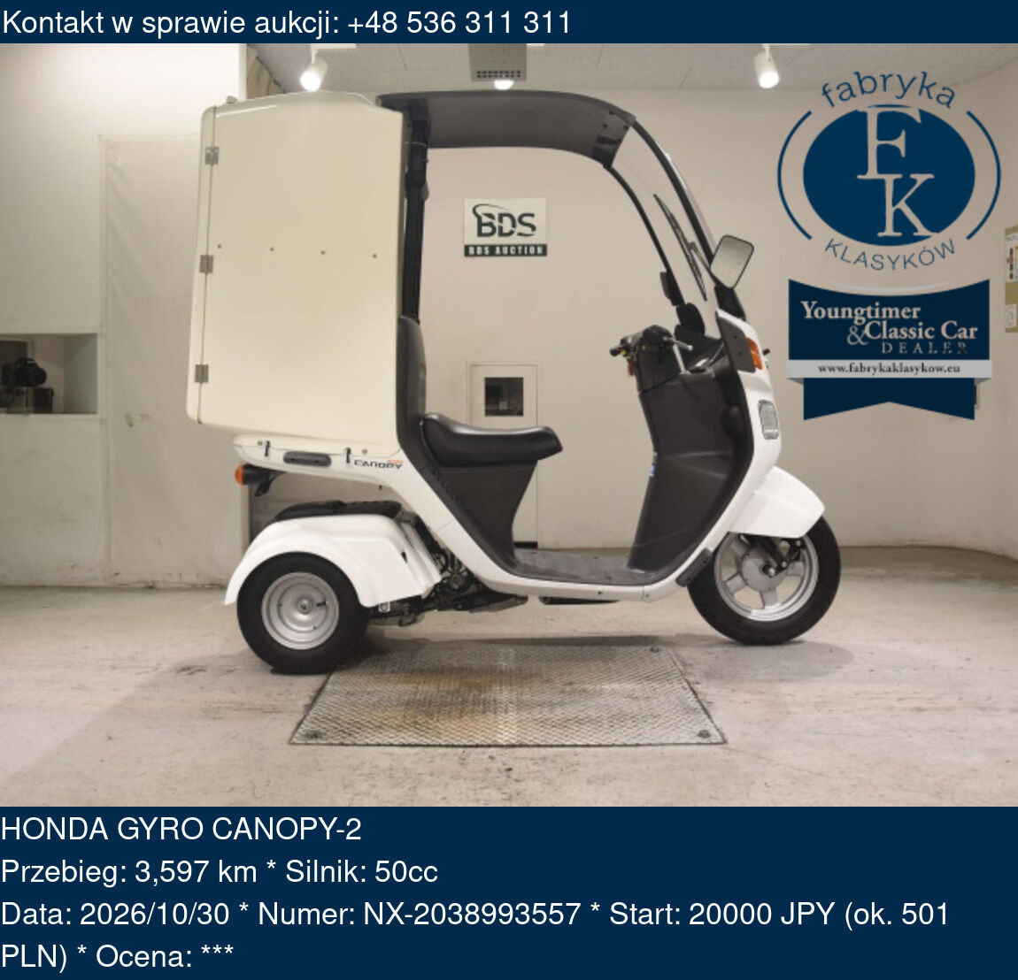 HONDA GYRO CANOPY-2  - zdjęcie 2