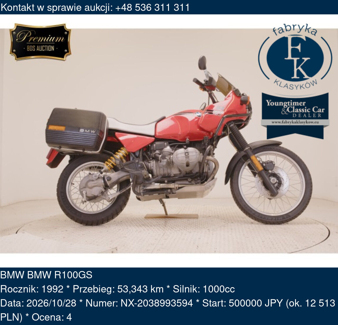 BMW BMW R100GS 1992 - zdjęcie 2