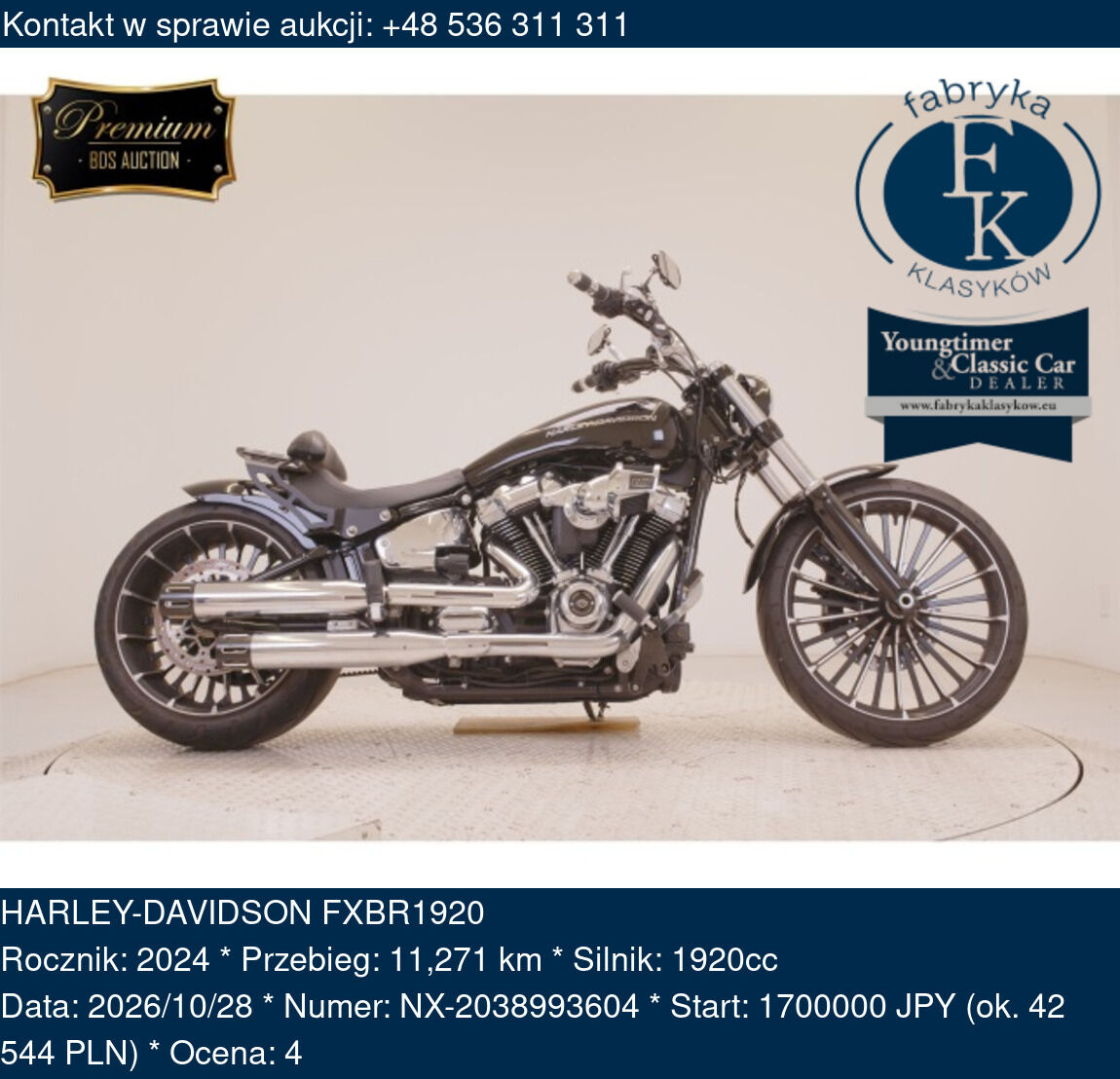 HARLEY-DAVIDSON FXBR1920 2024 - zdjęcie 2